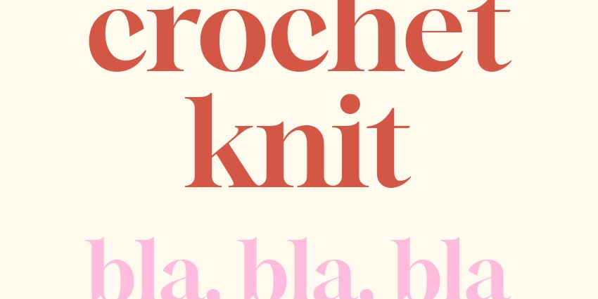 the pink loop - crochet and knitting glossary