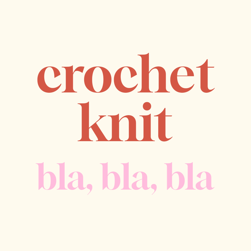 the pink loop - crochet and knitting glossary